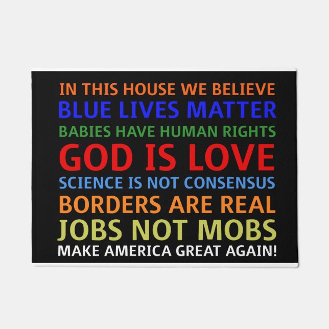 Ich glaube an MAGA-Türmatte Fußmatte (Vorderseite)