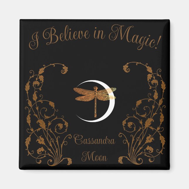 Ich glaube an Magie! Personalisiert Magnet (Vorne)
