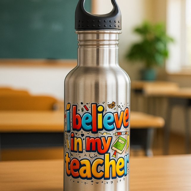 Ich glaube an meine Lehrerin Wasserflasche - Inspi (Von Creator hochgeladen)