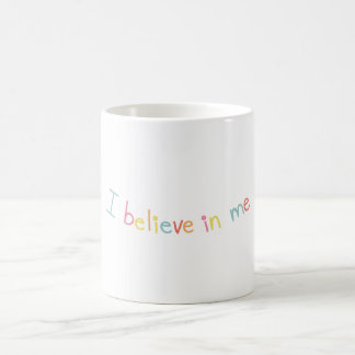 Ich glaube an mich Motivationszitat Kaffeetasse