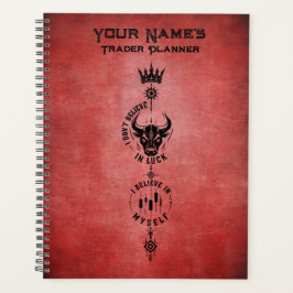 Ich glaube an mich selbst Crimson Red Trader Symbo Planer