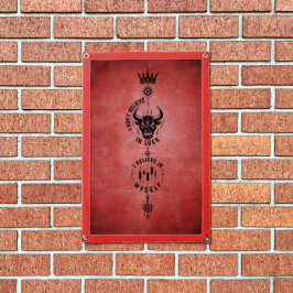 Ich glaube an mich selbst Crimson Red Trader Symbo Wimpel
