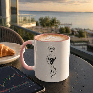 Ich glaube an mich selbst Minimales Trader-Symbol- Tasse