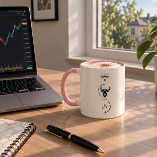 Ich glaube an mich selbst Minimales Trader-Symbol- Tasse