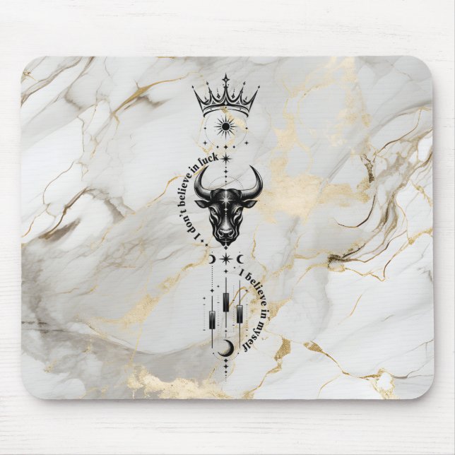 Ich glaube an mich selbst Premium Trader Mousepad (Vorne)