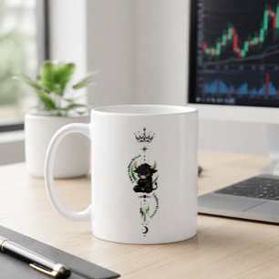 Ich glaube an mich selbst Süßes schwarzes Bullen T Kaffeetasse