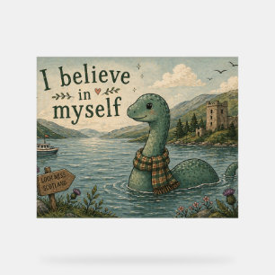 Ich glaube an mich selbst wunderliche Loch Ness Mo Acrylschild