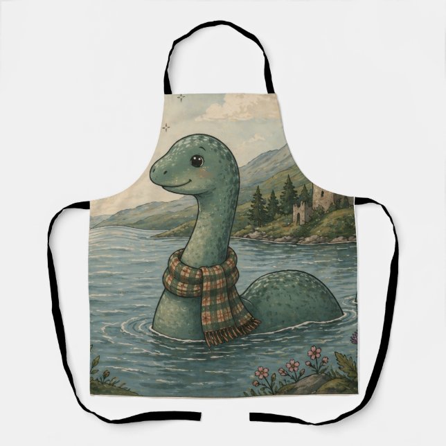 Ich glaube an mich selbst wunderliche Loch Ness Mo Schürze (Vorderseite)