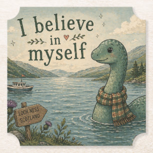 Ich glaube an mich selbst, wunderliche Nessie Untersetzer