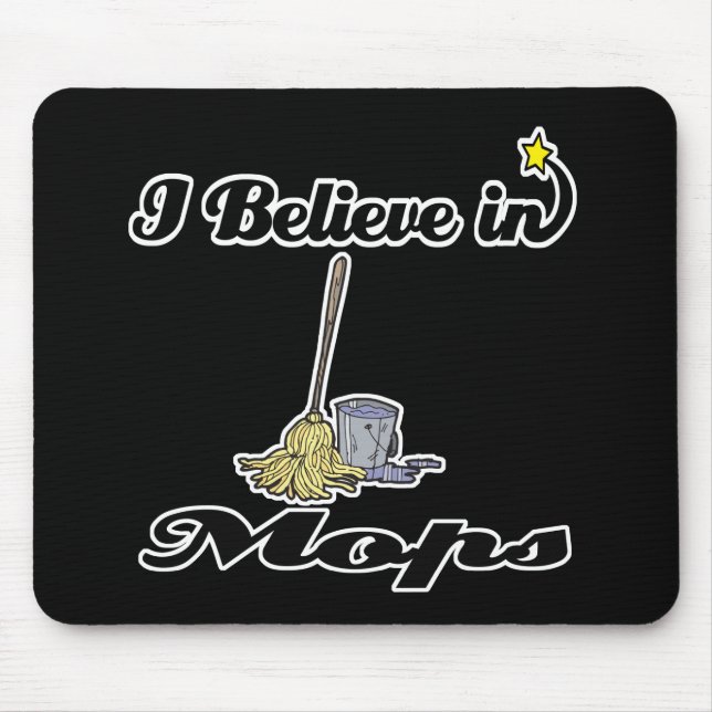 Ich glaube an Mops Mousepad (Vorne)
