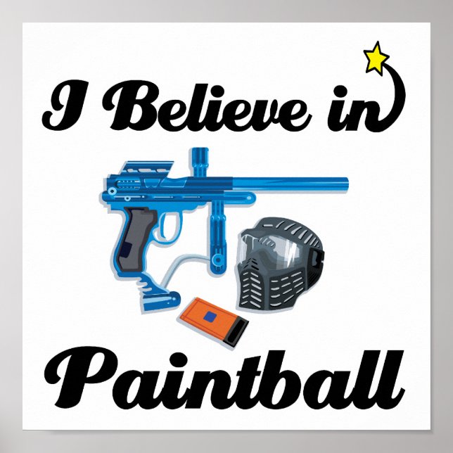 Ich glaube an Paintball Poster (Vorne)