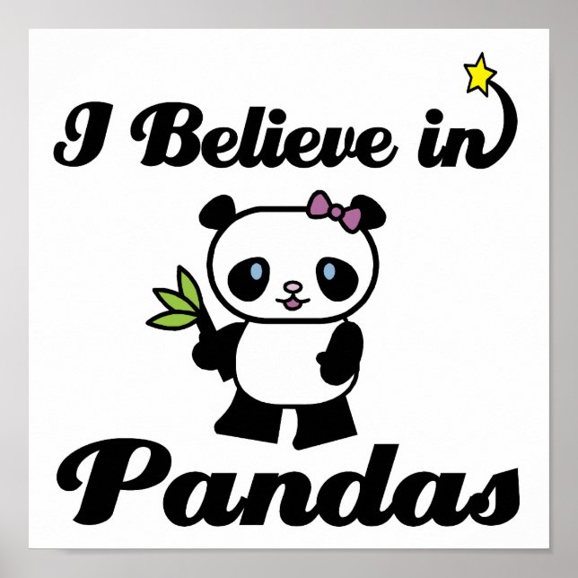 Ich glaube an Pandas Poster (Vorne)