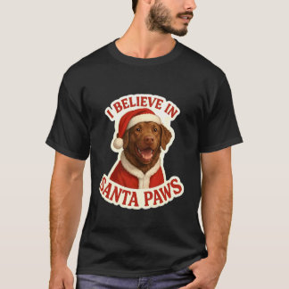 Ich glaube an Santa Paws Chesapeake Bay Retriever T-Shirt