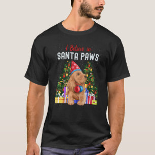 Ich glaube an Santa Paws Süßer Cocker Spaniel Chr T-Shirt