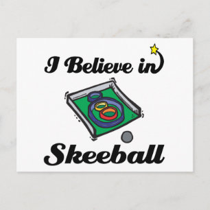 Ich glaube an Skeeball Postkarte
