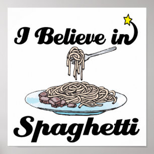 Ich glaube an Spaghetti Poster