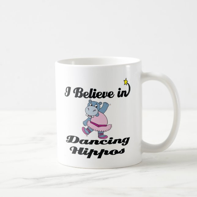Ich glaube an tanzende Nilpferde Tasse (Rechts)