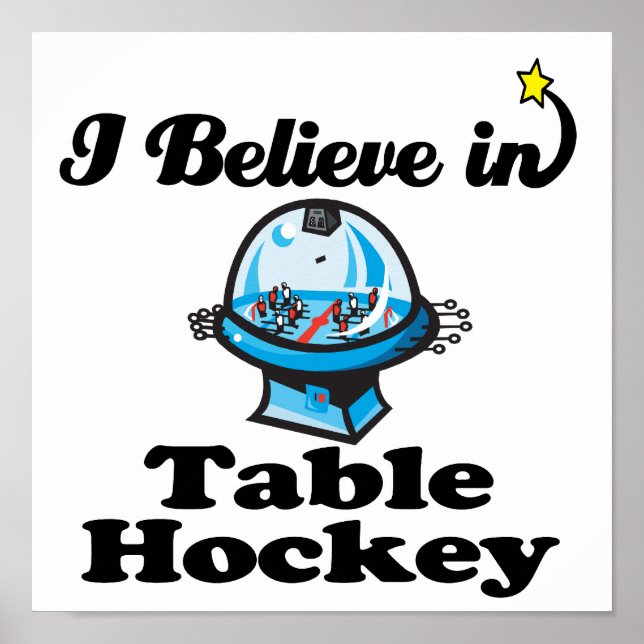 Ich glaube an Tischhockey Poster (Vorne)