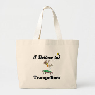 Ich glaube an Trampoline Jumbo Stoffbeutel