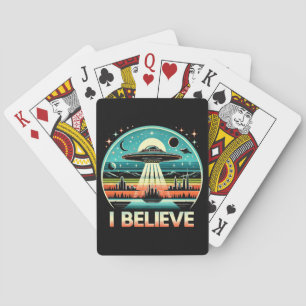 Ich glaube an UFO Spielkarten