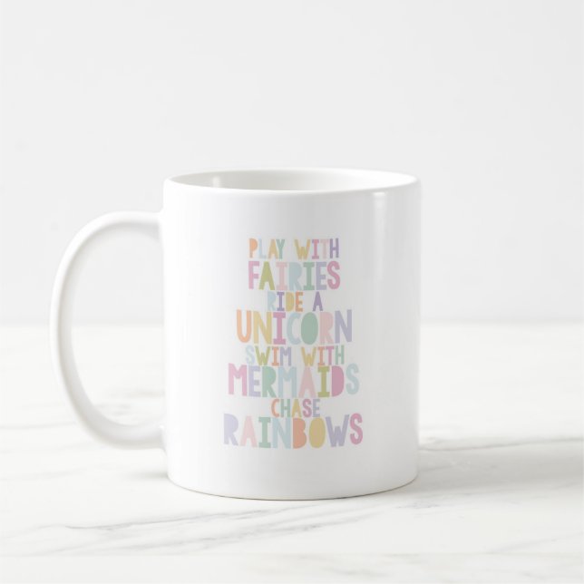 Ich glaube an Unicorns-Kaffee-Tasse Tasse (Links)