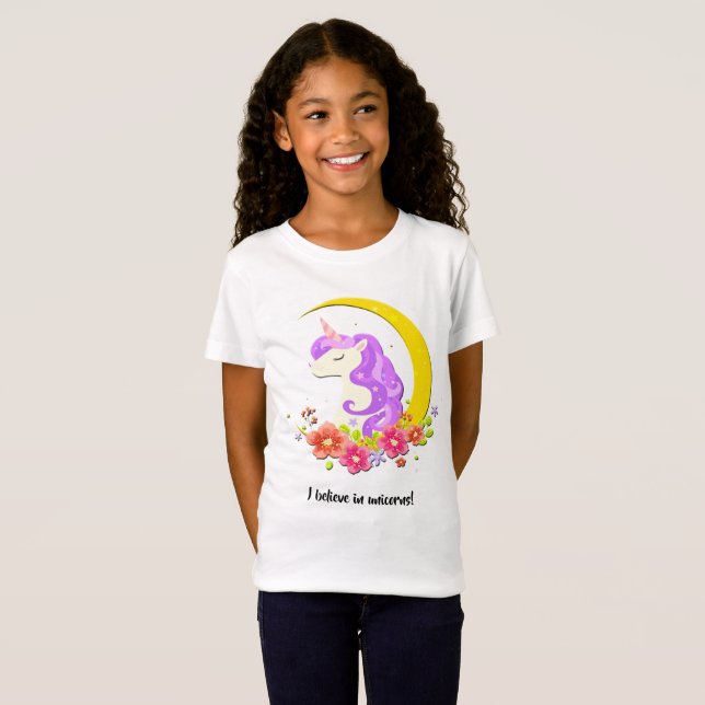 Ich glaube an Unicorns-T - Shirt (Vorne ganz)