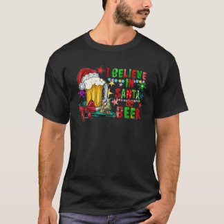 Ich glaube an Weihnachten und Bier Weihnachtsgesch T-Shirt