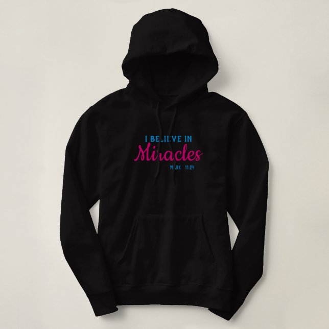 Ich glaube an Wunder Hoodie (Design vorne)