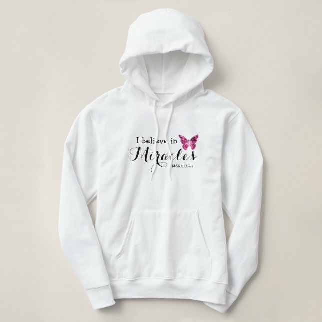 Ich glaube an Wunder Hoodie (Design vorne)