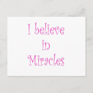 Ich glaube an Wunder Postkarte