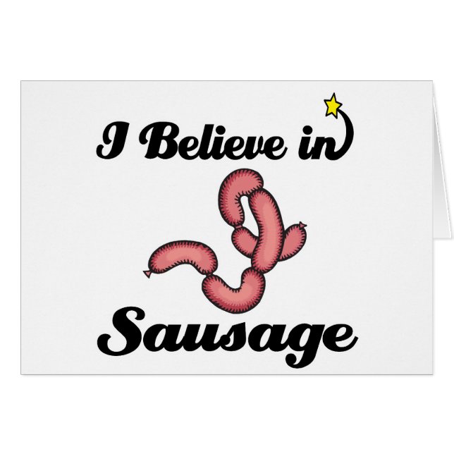 Ich glaube an Wurst (Vorderseite (Horizontal))