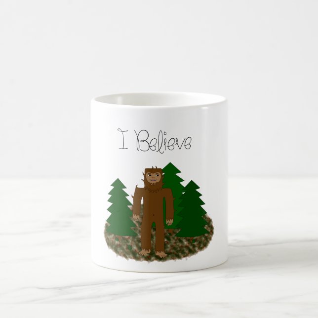 Ich glaube - Bigfoot Tasse (Mittel)