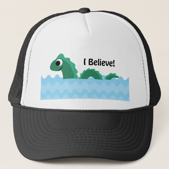 Ich glaube, das Champlain Monster Truckerkappe (Vorderseite)