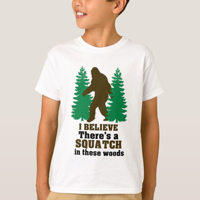 Ich glaube, dass es SQUATCH in diesem Holz gibt T-Shirt (Vorderseite)