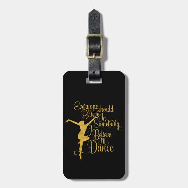 Ich glaube, dass ich tanze gepäckanhänger (Vorderseite vertikal)