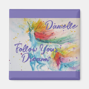 Ich glaube, dass Unicorns Regenbogen Ihren Träumen Magnet