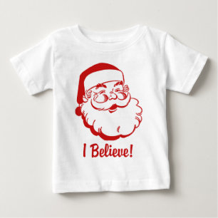 Ich glaube den Weihnachtsmann Baby T-shirt