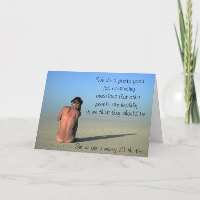 "Ich glaube dir" Validierungskarte für chronische  Karte (Vorderseite)