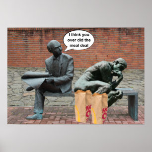 Ich glaube, du hast den Essensdeal überwunden. Poster