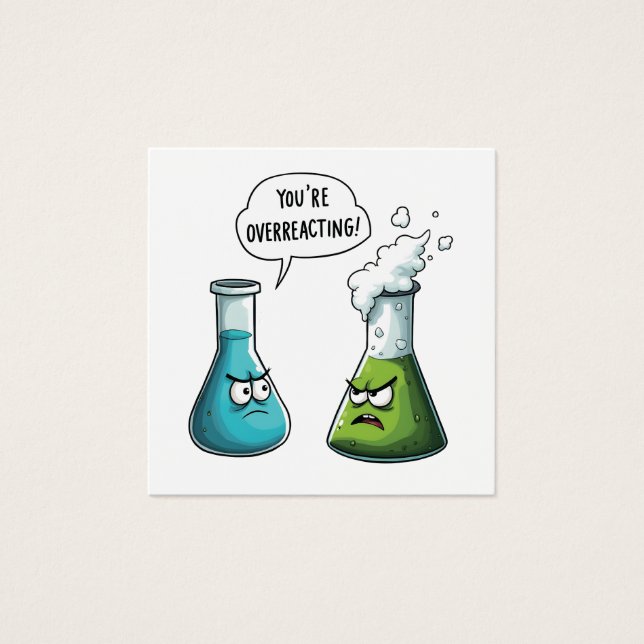 Ich glaube, du überreagierst die Funny Nerd Scienc (Vorderseite)