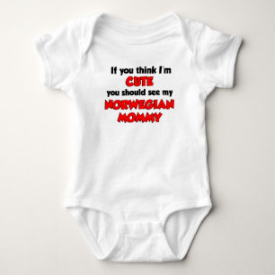 Ich glaube, ich bin Niedlich Norwegerin Baby Strampler