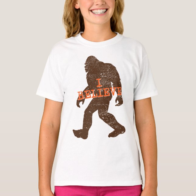 Ich glaube (in Bigfoot) T - Shirt (Vorderseite)