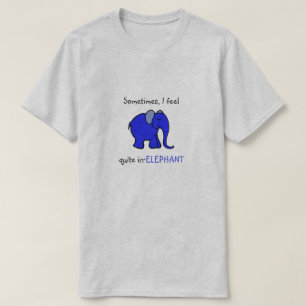 "Ich glaube irrelephant" blauer T-Shirt