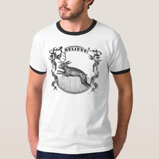 Ich glaube (Jackalope) T-Shirt (Vorderseite)