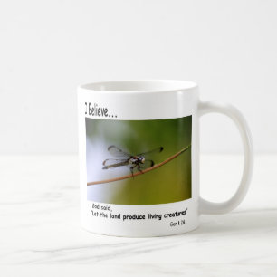 Ich glaube Kaffee-Tasse mit Libelle Tasse