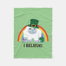 Ich glaube! Leprechaun Yeti Fleecedecke
