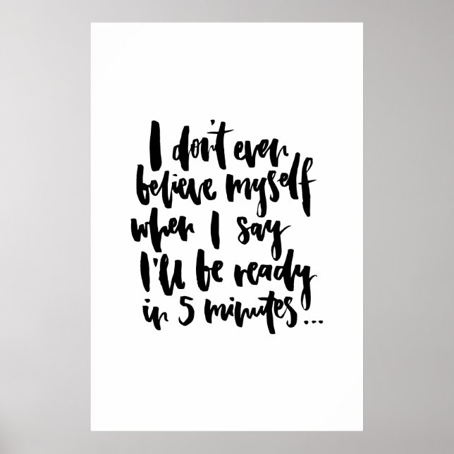 Ich glaube mir nicht einmal, wenn ich sage, ich we poster (Vorne)