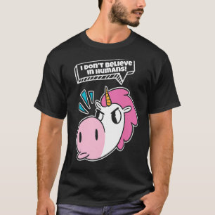 Ich glaube nicht an das mystische Einhorn des Mens T-Shirt