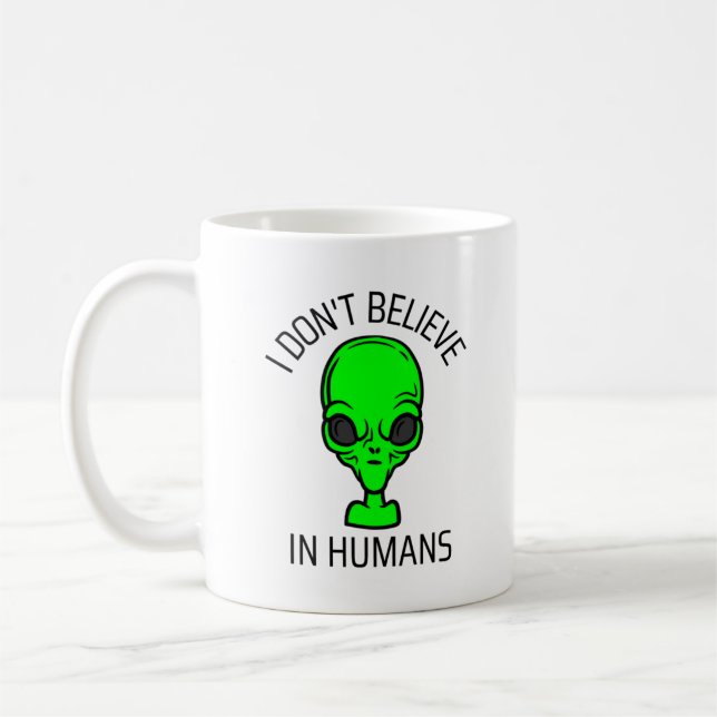 Ich glaube nicht an den Menschen Kaffeetasse (Links)