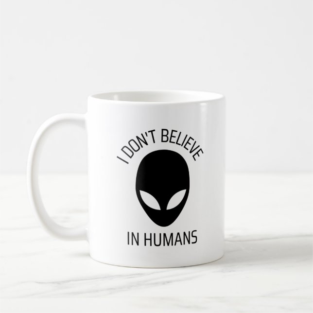 Ich glaube nicht an den Menschen Kaffeetasse (Links)